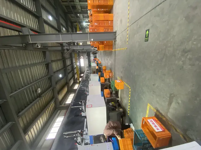 Assembly line at Cenfan workshop